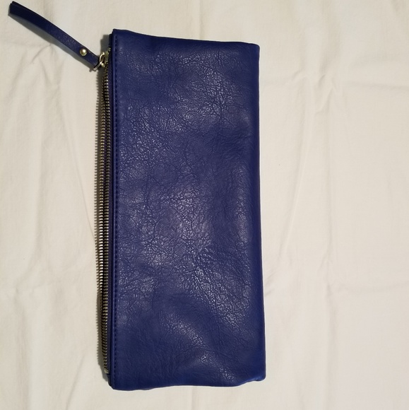 Banana Republic Leather Fold Over Clutch - Picture 1 of 3